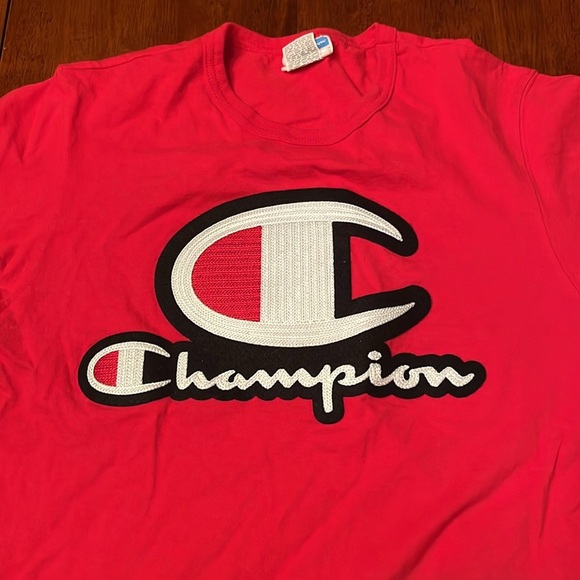 Champion Other - VTG CHAMPION 100% cotton embroidered logo short sleeve tee size medium